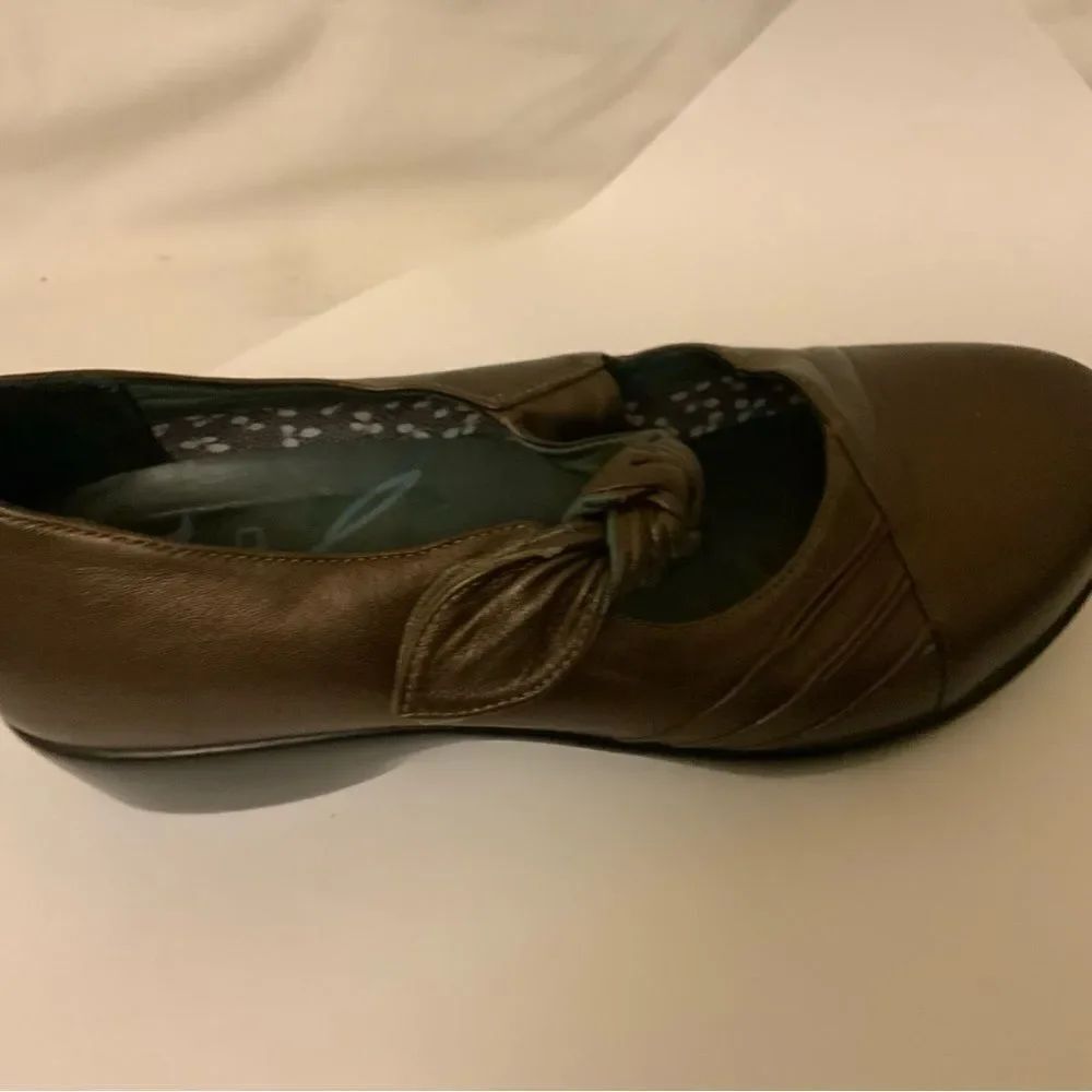 DANSKO Ainsley Mary Jane CLOGS - Bronze - Knotted Strap - Size 8.5 - 9 / 39